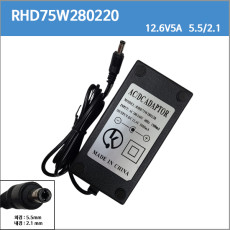 [리튬이온충전기]RHD75W28022012.6V5A/ 12.6v 5a/10.8v 11.1v 3s 리튬이온 배터리 충전기 케이블포함