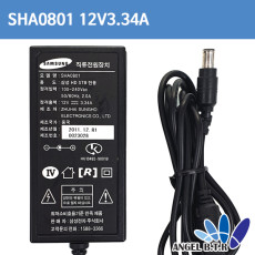 중고 삼성 SHA0801/12V3.34A 12V 3.34A 6.5/1핀 SMPS HD STB 전용 아답타 셋톱박스어댑터 아답타 