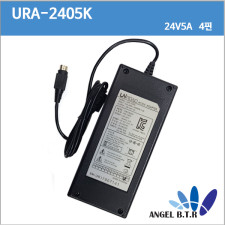 [라디언스]URA-2405K/KS1500U-2400500/24V5A 24V 5A 4핀/라디샤인 전기매트어댑터 아답타/호환용/LR